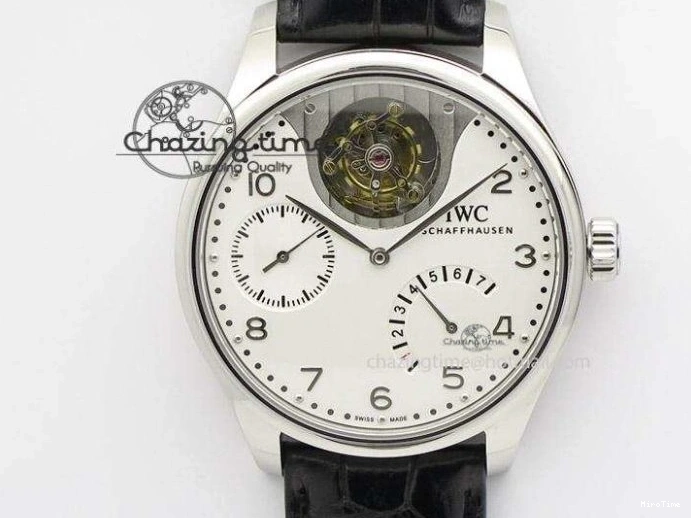 MIROTIME 0109 Portuguese Real PR IW500703 ZF 1:1 Best Edition On Black Leather Strap A Durable 7370